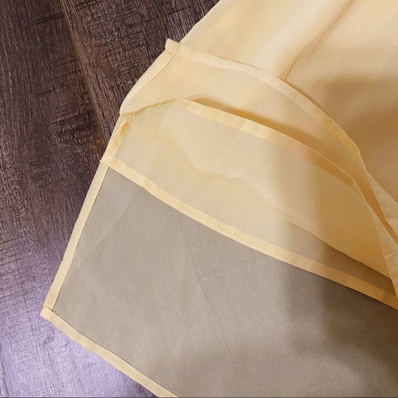 BCBG Generation Size Medium Womens Yellow Spring Slip Dress Tank Sleeveless - Picture 3 of 4